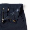 Slim twill chino trousers You&Me for boys, dark blue