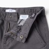 Baggy twill chino trousers B&S for boys, dark grey