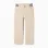 Slim fit twill chino trousers with striped tape for boys, light beige