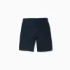 SHORTS LINEN, DARK BLUE