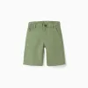 SHORTS LINEN, GREEN