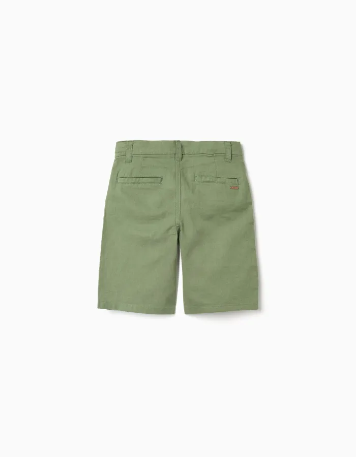 SHORTS LINEN, GREEN