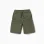 Long twill cargo shorts with drawstring for boys, dark green