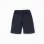 Cotton midi shorts with drawstring and cargo pocket for boys, dark blue