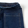Midi denim shorts with drawstring for boys, dark blue