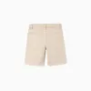 SHORTS TWILL, LIGHT BEIGE