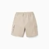 SHORTS TWILL, LIGHT BEIGE