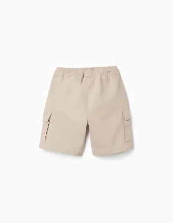 SHORTS TWILL, LIGHT BEIGE