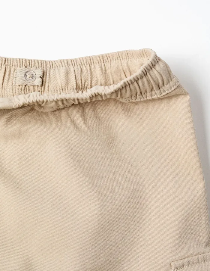 SHORTS TWILL, LIGHT BEIGE