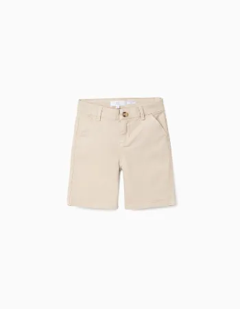 CHINO SHORTS TWILL, LIGHT BEIGE