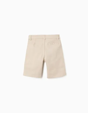 CHINO SHORTS TWILL, LIGHT BEIGE