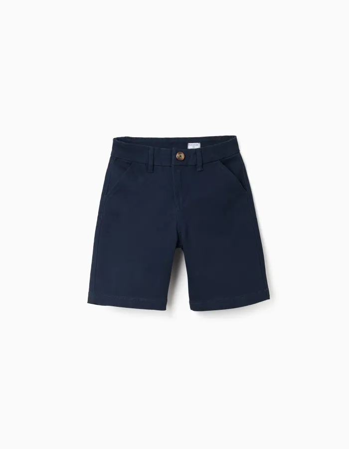 CHINO SHORTS TWILL, NIGHT BLUE