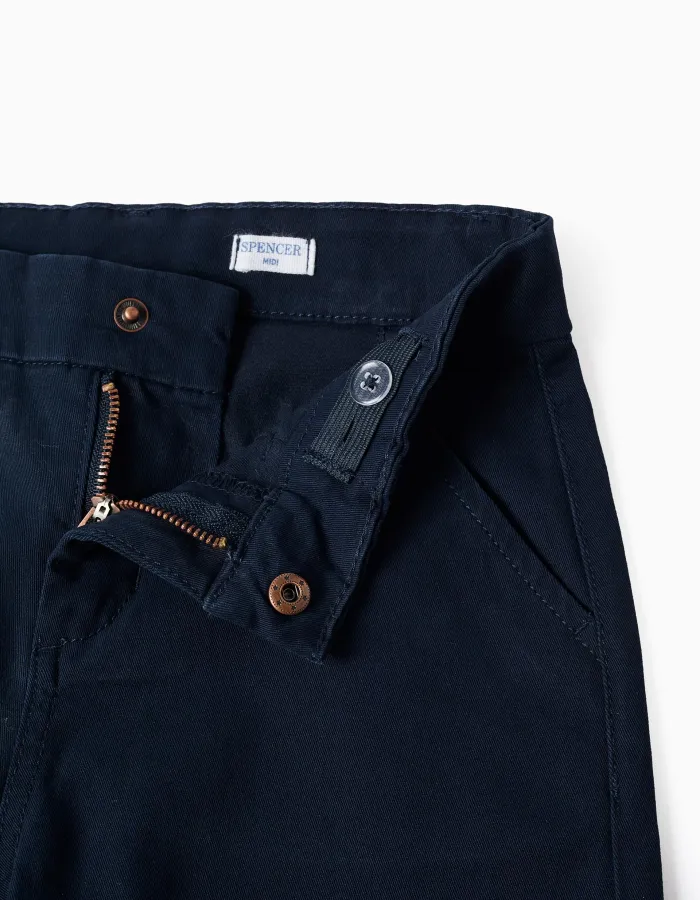 CHINO SHORTS TWILL, NIGHT BLUE