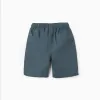 SHORTS LINEN, BLUE