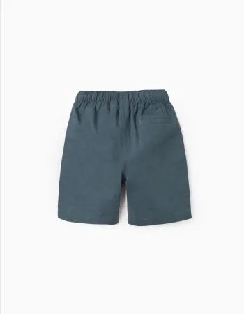 SHORTS LINEN, BLUE