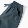 SHORTS LINEN, BLUE