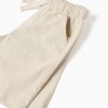 SHORTS LINEN, LIGHT BEIGE
