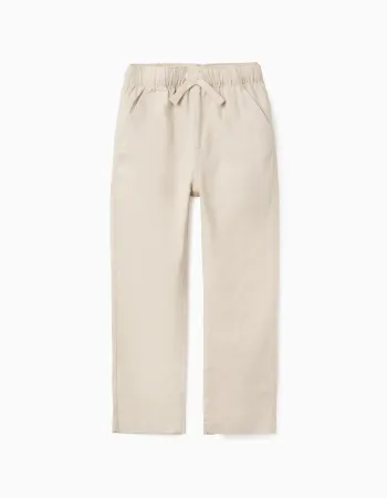 Pants Linen, Light Beige