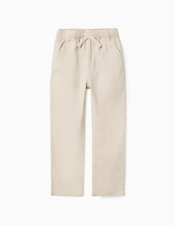 Pants Linen, Light Beige