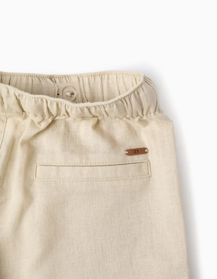Pants Linen, Light Beige