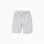 Fleece shorts with drawstring and pockets for boys, light grey