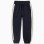 Cotton joggers with striped tape for boys, navy blue/beige/green