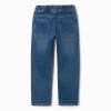 Slim fit denim joggers with drawstring for boys, blue