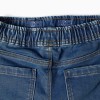 Slim fit denim joggers with drawstring for boys, blue