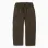 Baggy twill trousers with cargo pockets for boys, brown