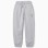 Slim fleece joggers with pockets and ZY print for boys, light grey