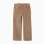 Corduroy straight trousers for boys, dark beige