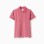 Cotton piqué polo shirt with jacquard for boys, dark pink