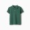 Short sleeve cotton piqué polo shirt for boys, dark green