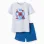Short pyjamas with Spider-Man glow-in-the-dark print for boys, grey/blue