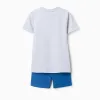 Short pyjamas with Spider-Man glow-in-the-dark print for boys, grey/blue