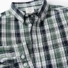 Cotton Shirt with Check for Boys, Green/Dark Blue
