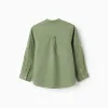 LS SHIRT LINEN MAO, GREEN
