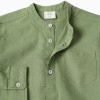 LS SHIRT LINEN MAO, GREEN