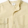 LS SHIRT LINEN MAO, LIGHT YELLOW