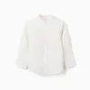 LS SHIRT LINEN MAO, WHITE