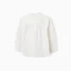 LS SHIRT LINEN MAO, WHITE