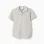 Short sleeve cotton shirt with stripes for boys, beige/blue