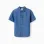 SS SHIRT LIGHT DENIM, BLUE