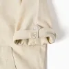 LS SHIRT LINEN, LIGHT BEIGE