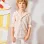 Checked cotton shirt with hood B&S for boys, white/yellow/blue/red