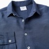 Shirt in linen with roll-up sleeves You&Me for boys, blue