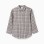 Long sleeve cotton shirt with checked pattern for boys, blue/beige