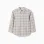 Long sleeve cotton checked shirt for boys, light beige/blue/brown