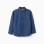 Long sleeve denim shirt with chest pocket for boys, blue