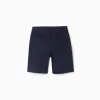 Twill Shorts for Boys 'Midi', Dark Blue